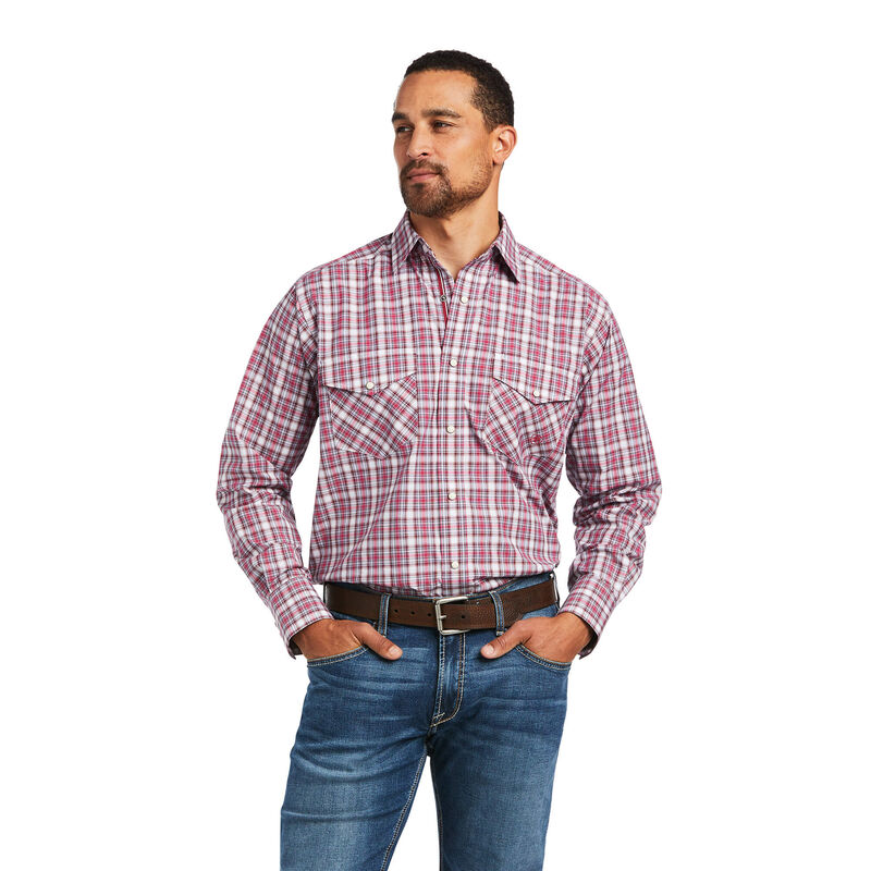 Ariat Hemden Herren - Pro Series Judson Classic Fit Rosa/Weiß ( PYQGT-4987 )